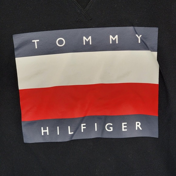 Tommy Hilfiger Womens Sweatshirt Flag Spell Out Pullover Long Sleeve M - Picture 4 of 9